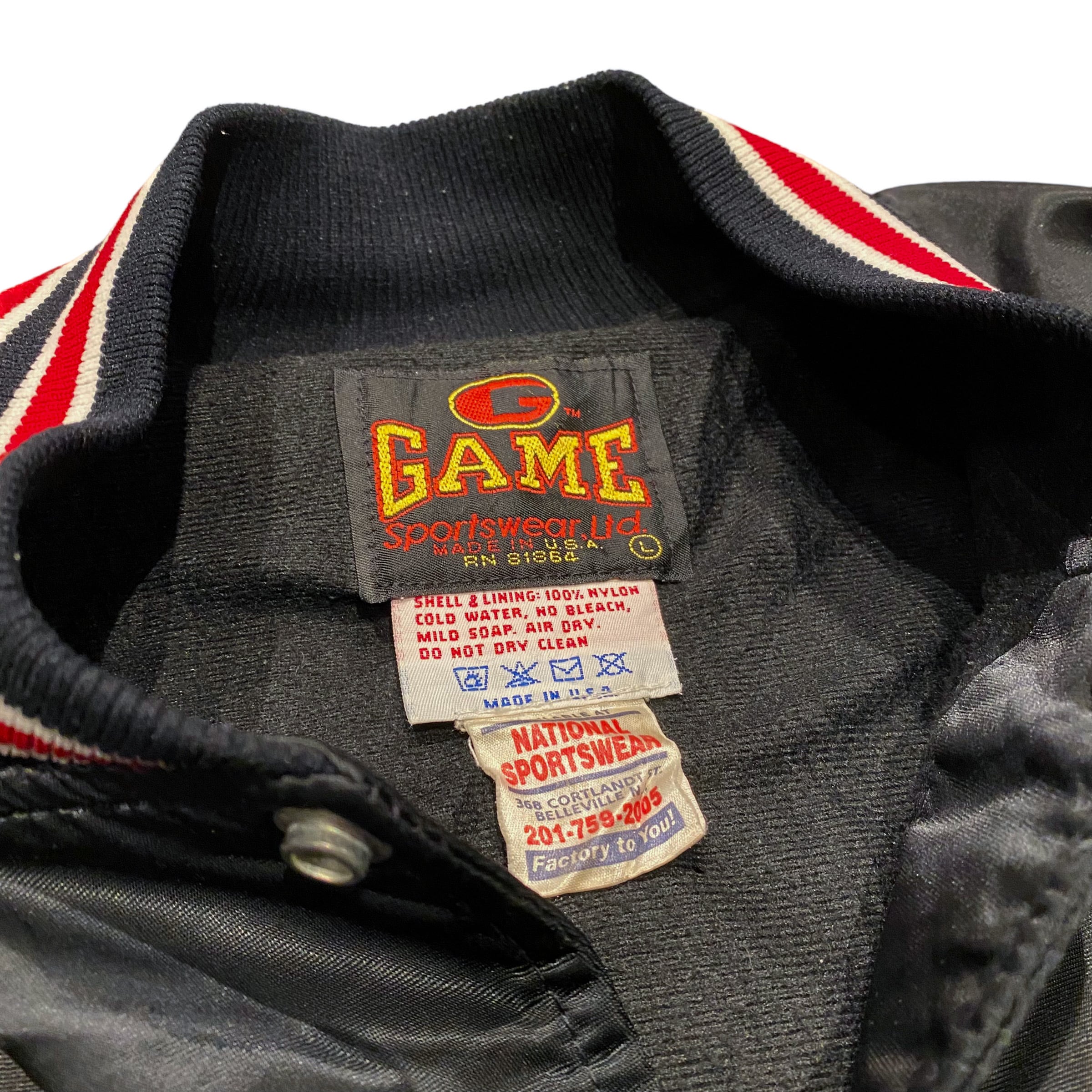 90's USA製 Gamesportswear Nylon Stadium Jaket L / ゲームスポーツ