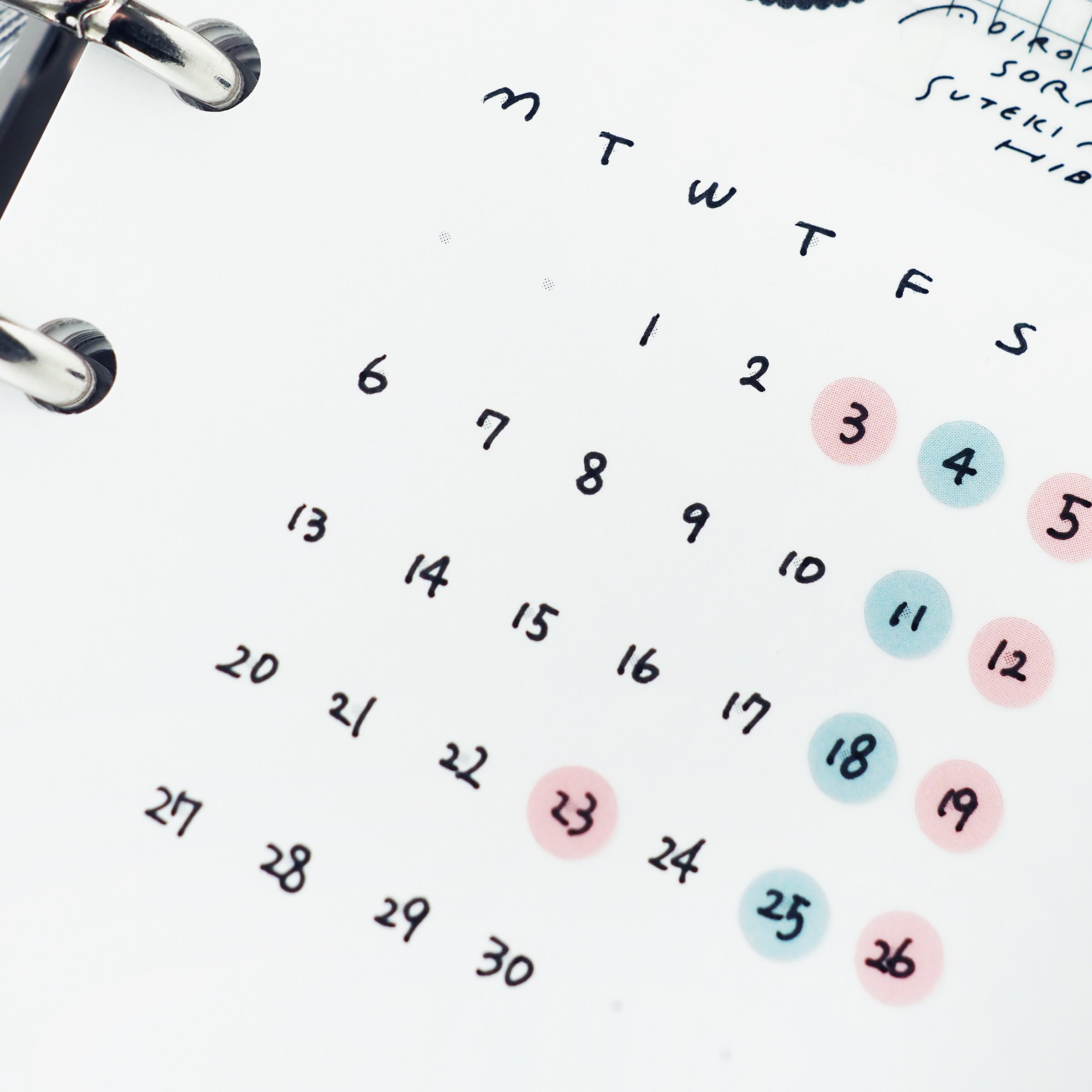 M6 ] カレンダー｜片面｜カケラリフィル | ASANEL