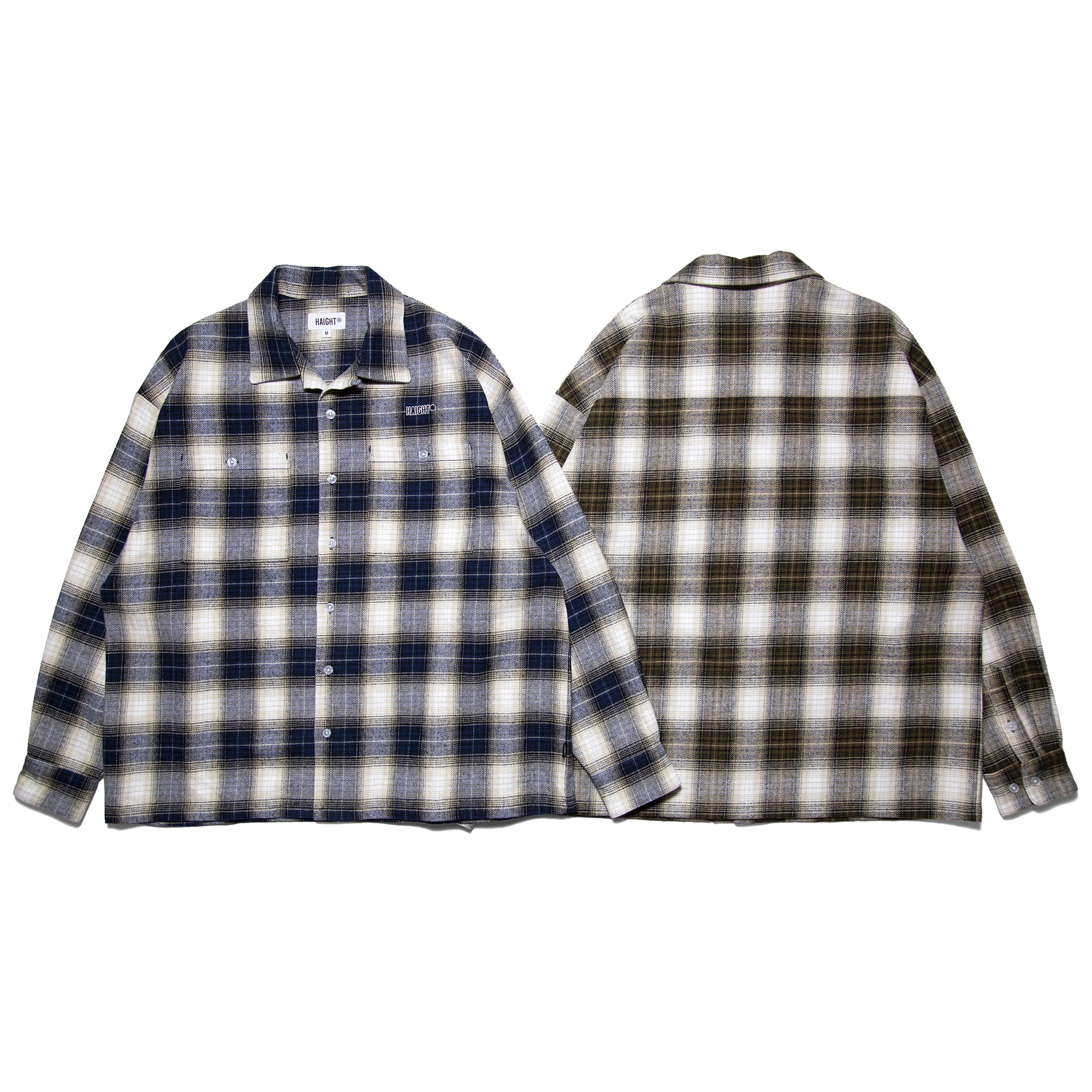 HAIGHT(ヘイト)”HAIGHT ヘイト OMBRE CHECK OPEN COLLAR SHIRT HAIGHT(ヘイト)”HAIGHT ヘイト OMBRE CHECK OPEN COLLAR SHIRT