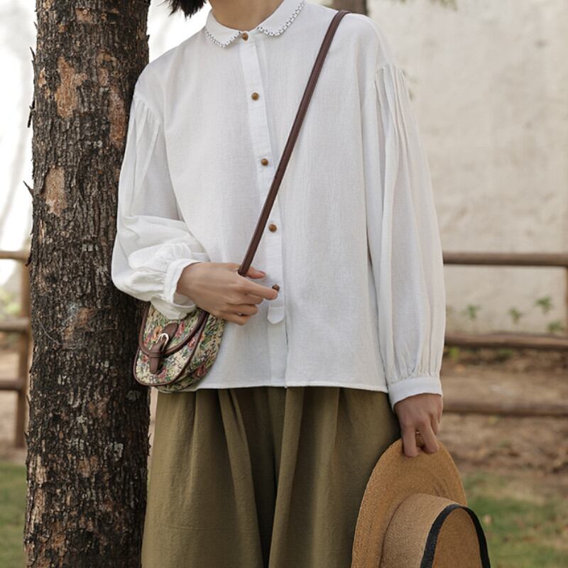 シンプルスリムシャツ M1184