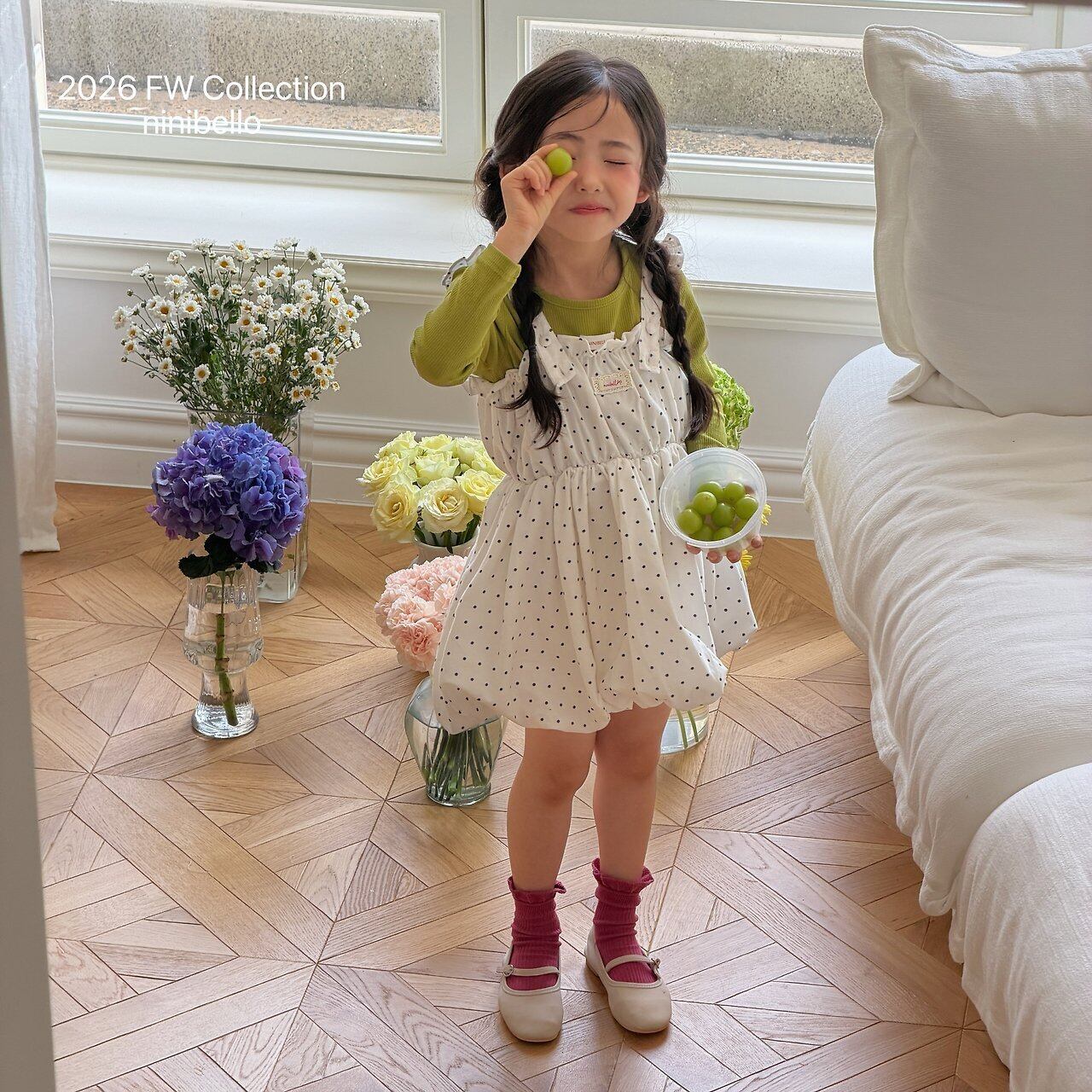 【予約】Picnic Balloon Dress/ ninibello