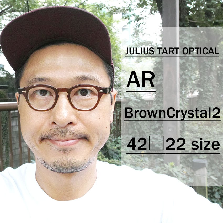JULIUS TART OPTICAL / AR / ブリッジ:22ｍｍ / BROWN CRYSTAL 2
