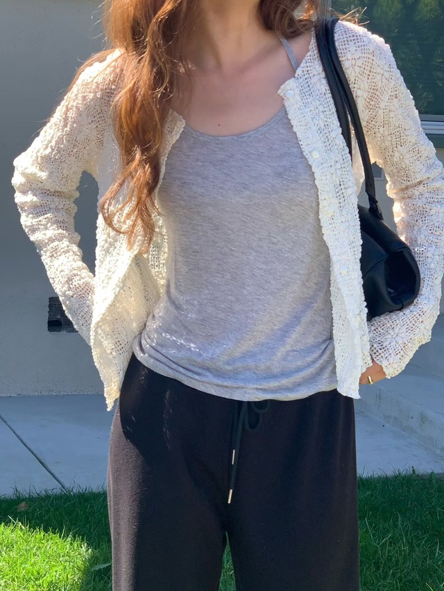 (予約) verveine / Flora textured cardigan 1color