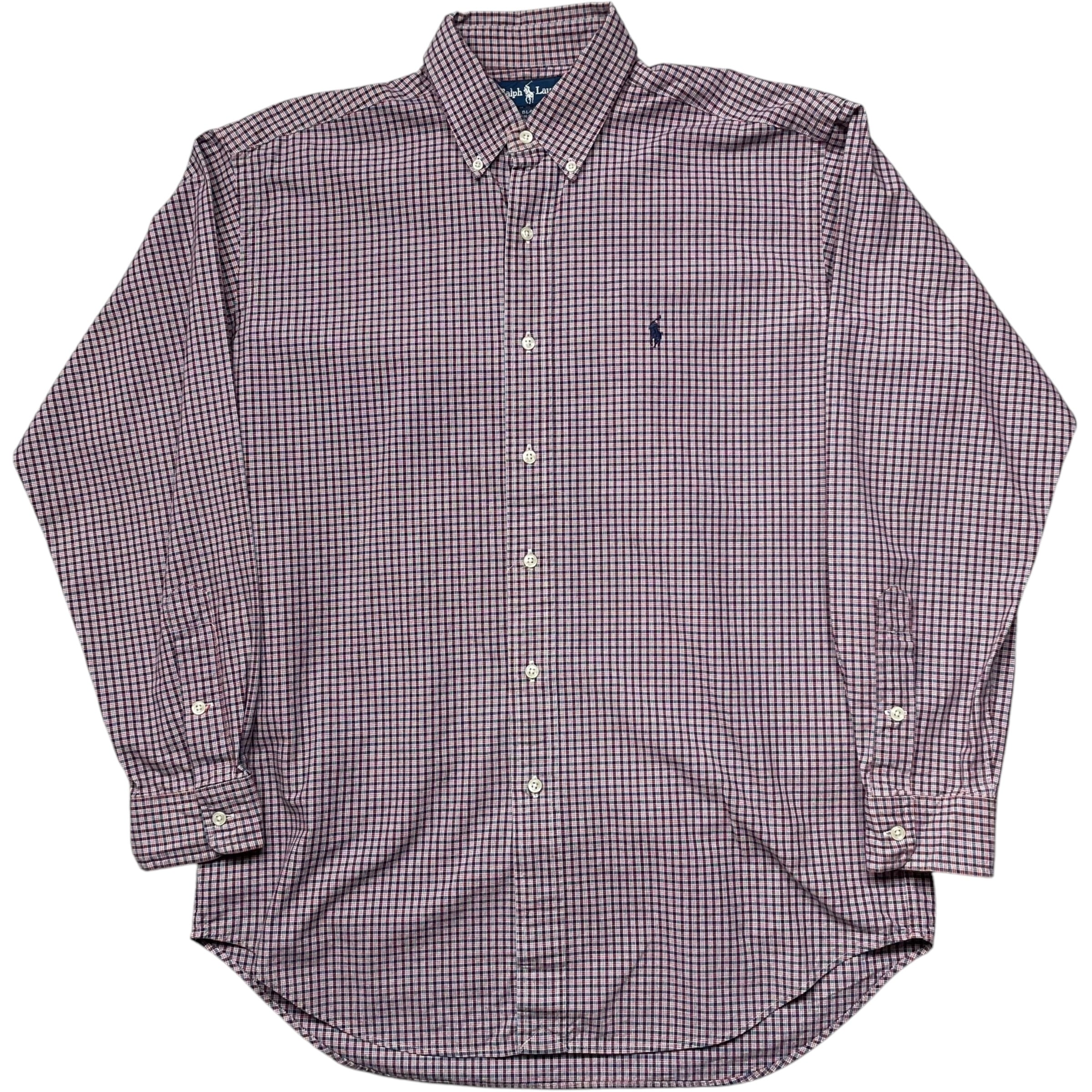 《M》 Ralph Lauren ラルフローレン BLAKE 長袖シャツ チェックシャツ no.6124