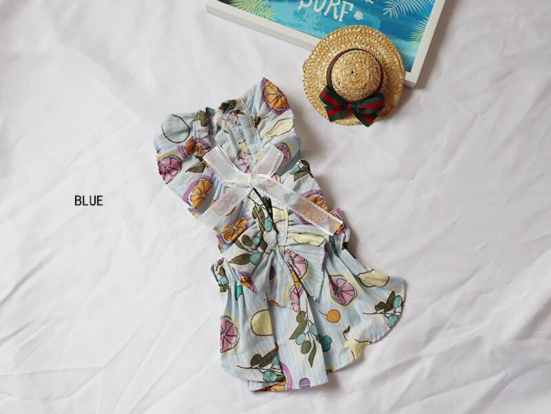 【SALE】トロピカルワンピース XS ~ XL 3color / 犬服 犬の服 犬 ドッグウェア 小型犬 中型犬 ペット洋服 b3