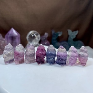 在庫セール・可愛い小さいフローライトふくろう