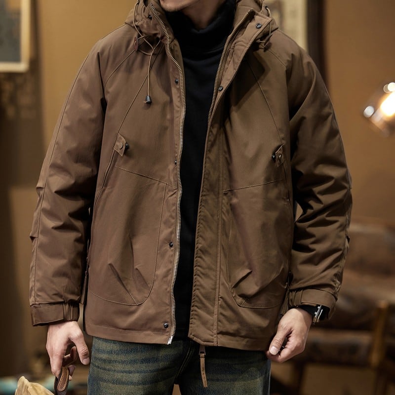 フード付きダウンジャケット D0045