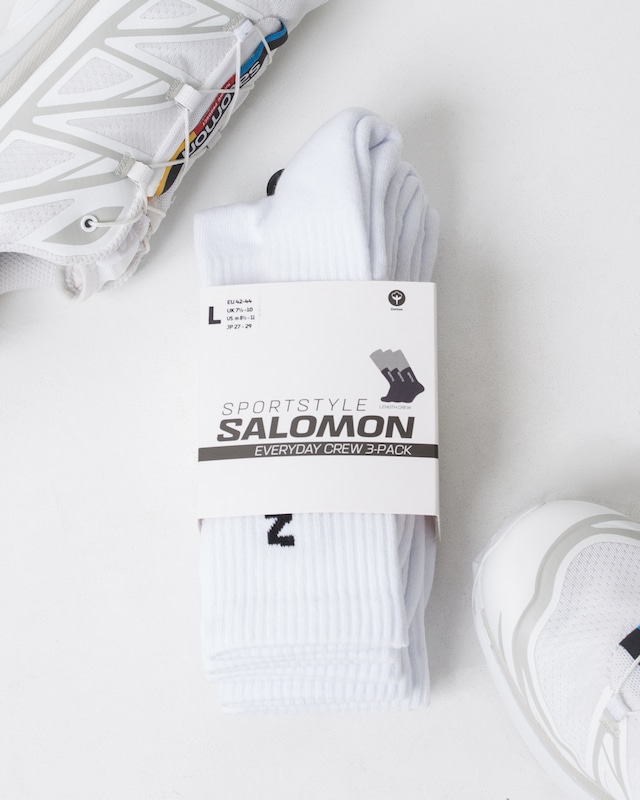 SALOMON "EVERYDAY CREW 3-PACK" / COLOR : WHITE