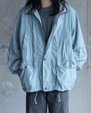 pale blue light shell jacket / military inspired pocket detail / From EUROPE