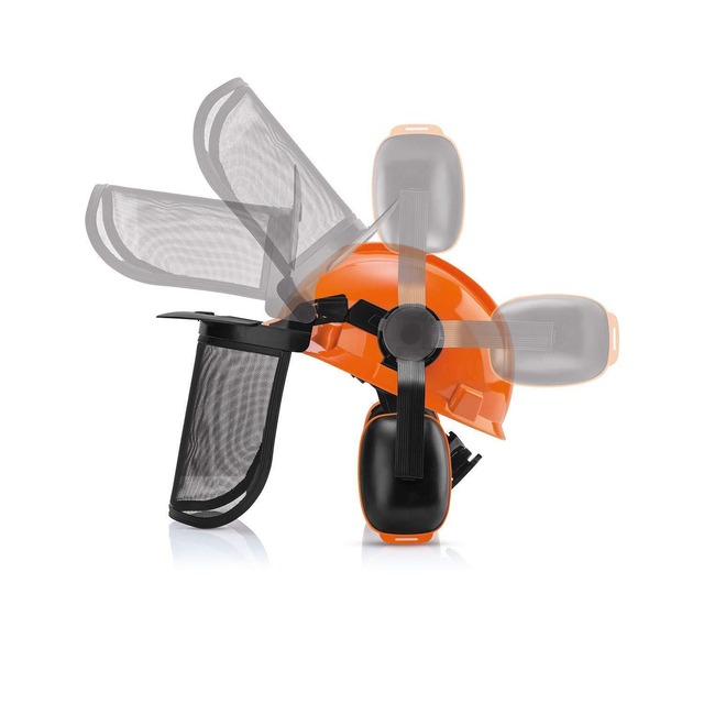 林業用ヘルメット フォレスト 安全 ヘルメット ファンクショナル ヘッドプロテクトコンボセット 草刈り 安全 対策 フェイスガード バイザー イヤマフ付