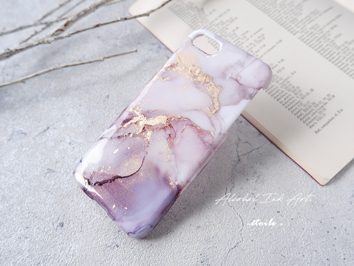 lucia アルコールインクアートのスマホケース （多機種対応 iPhone 14 