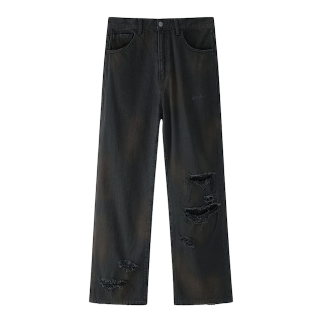 【SUPPLIER】Back Distressed Denim Pants