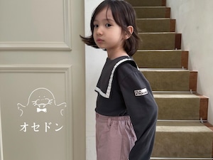 【jejeunosity】スクールカットソー チャコール 80〜110cm 240904