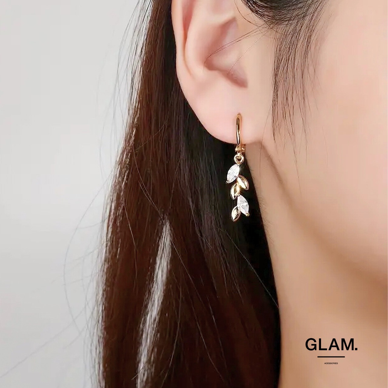 【数量限定】スパークルリーフピアス