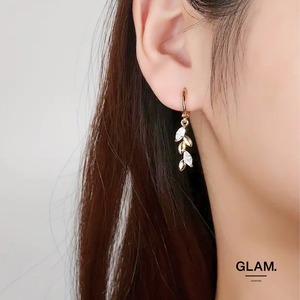 【数量限定】スパークルリーフピアス
