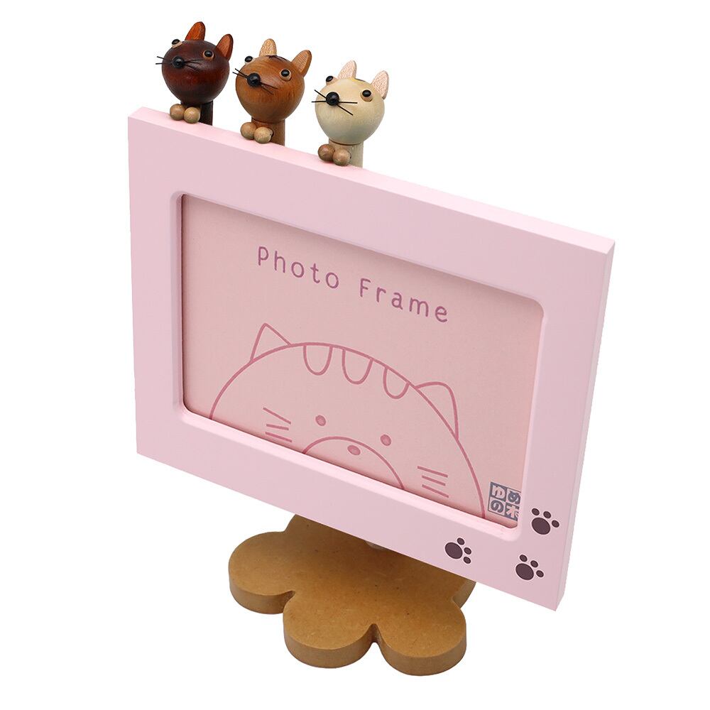 アクションフォトフレーム 猫（18弁） | オルゴールショップ「ゆめの木」