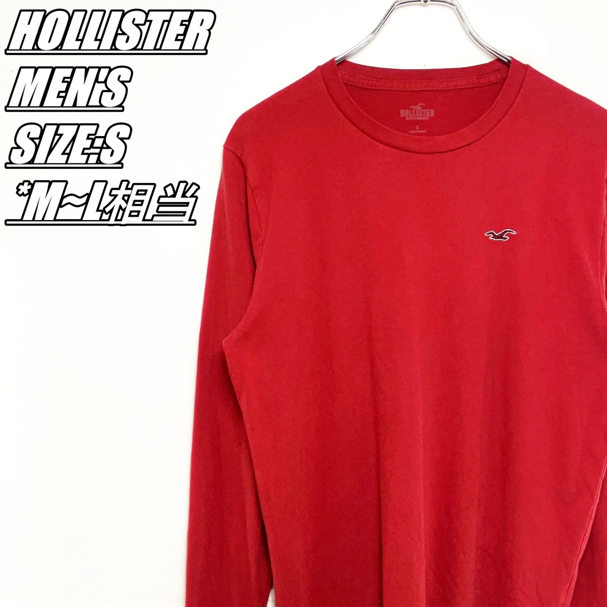 HOLLISTER ホリスター ワンポイントロゴロンT メンズ サイズ表記S M~L 