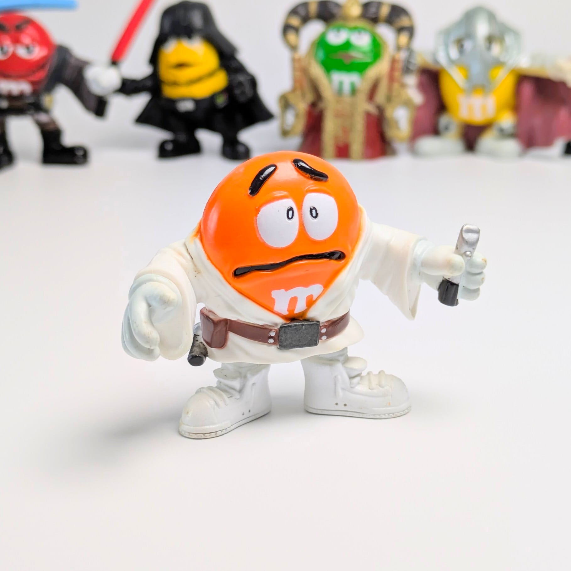 ☆ VINTAGE2005 ☆送料無料!【 STARWARS & m&m's】 PVCフィギュア 8Pセット / スターウォーズ エムアンドエムズ〚アメリカン雑貨 アメトイ〛