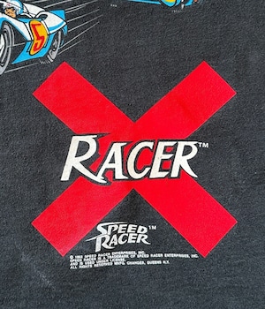-SPEED RACER- Vintage 90s XL Print T-shirt made in USA