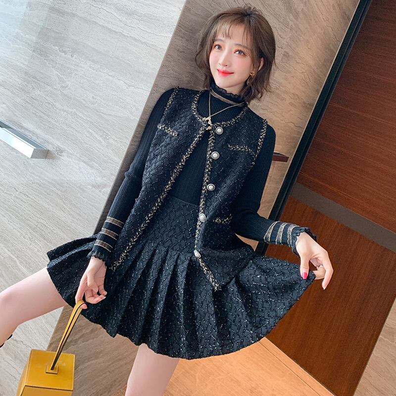 スリムシャツ プリーツスカート ウィンター 冬物 MIUCO28029659813