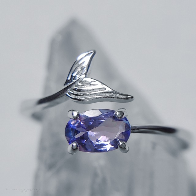 twilight. - silver925／free size ring.