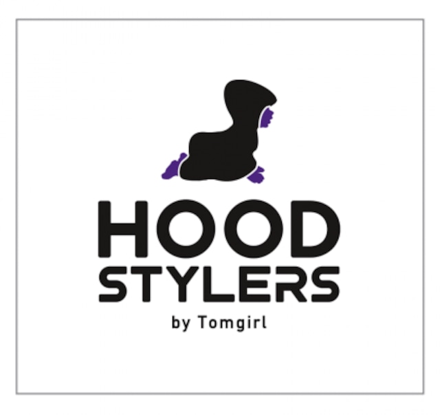 翌日発送　HOOD STYLERS BABY LOGO よだれかけ　ピンク