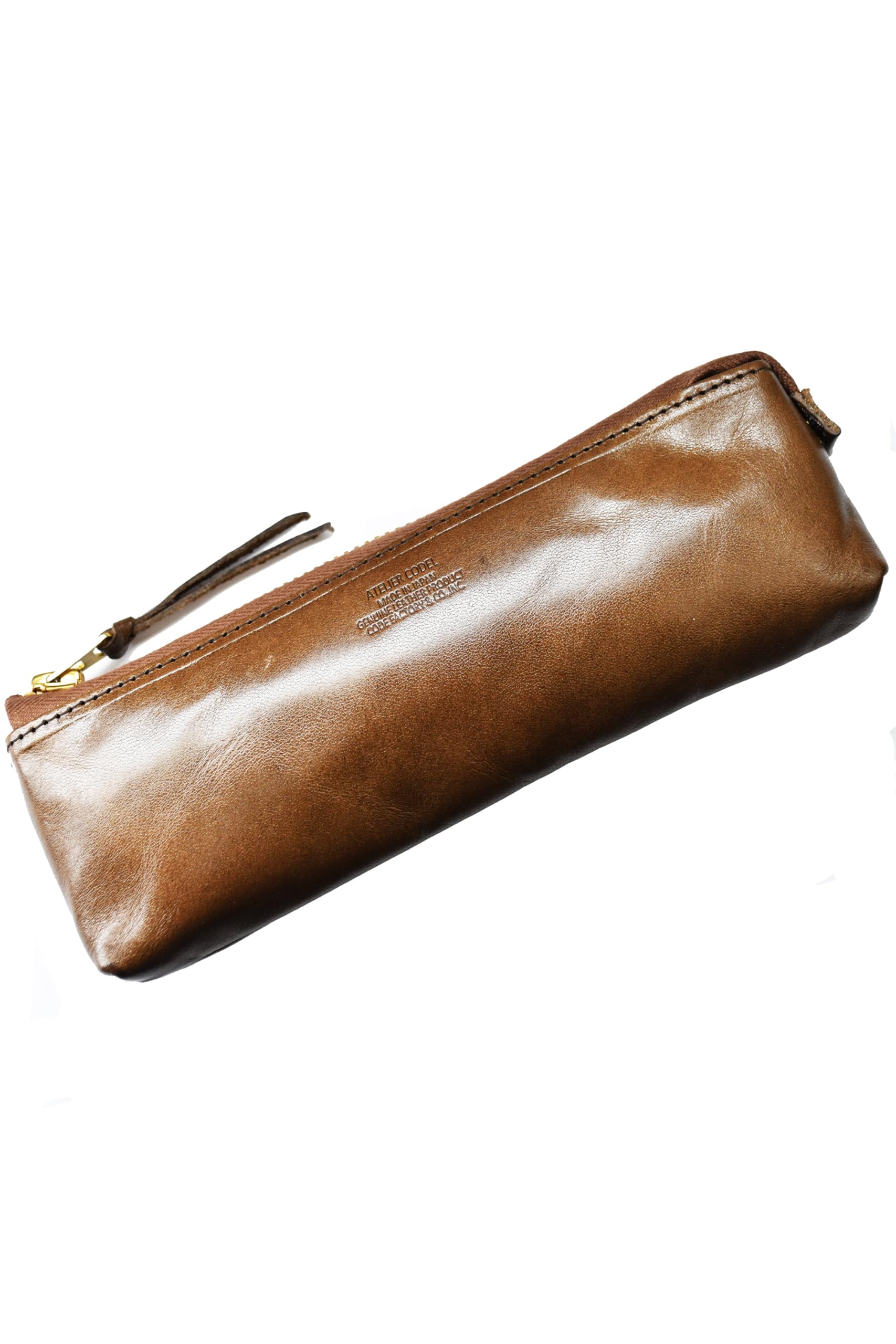 バハギア ペンケース コンパクト ラウンドジップ型 クレイジーホース