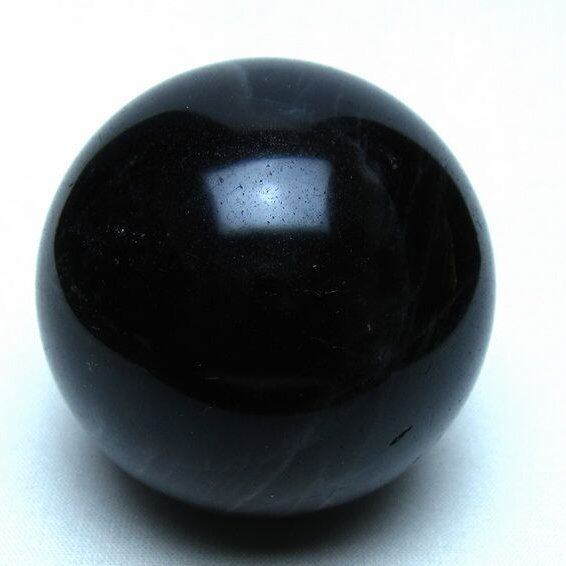 モリオン 黒水晶 丸玉 59mm 一点物 151-9589