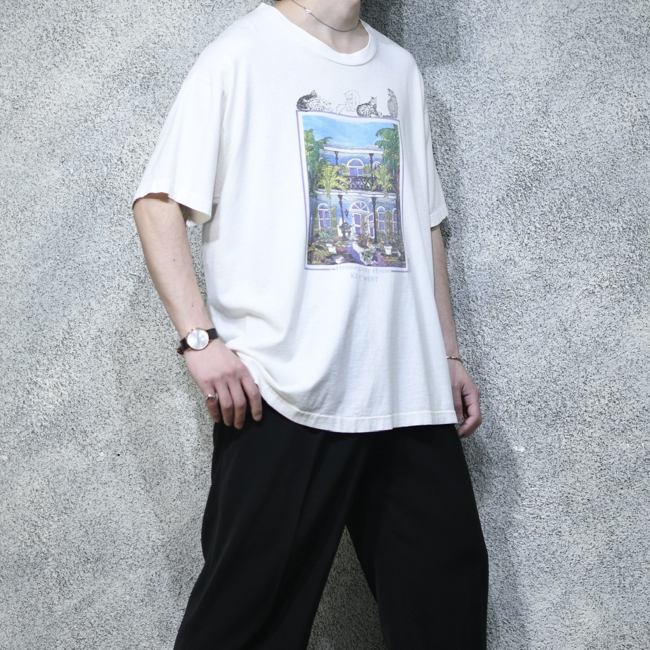 88's Hemingway house cat print tee