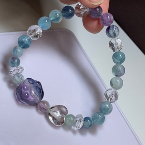 エンジェルフェザーフローライト・デザインブレスレット