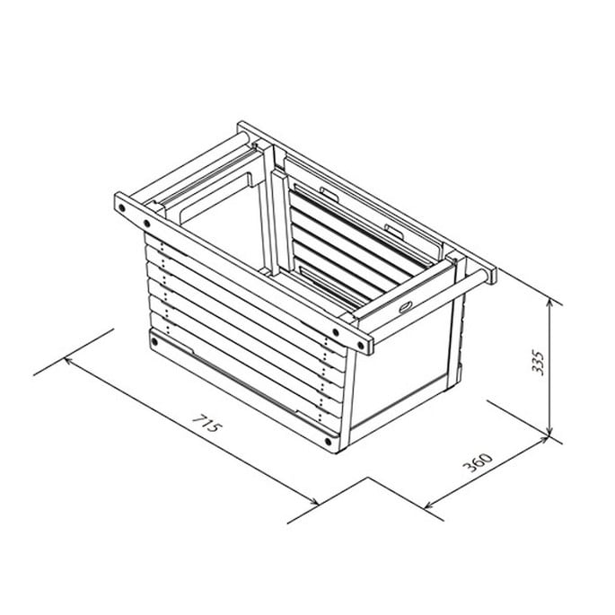 コンテナ イキキ IKIKI シェルフコンテナMオーク shelf containerM ork