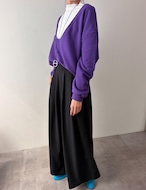【新作5%OFF・3日間】Deep U-neck Sweat_3colors