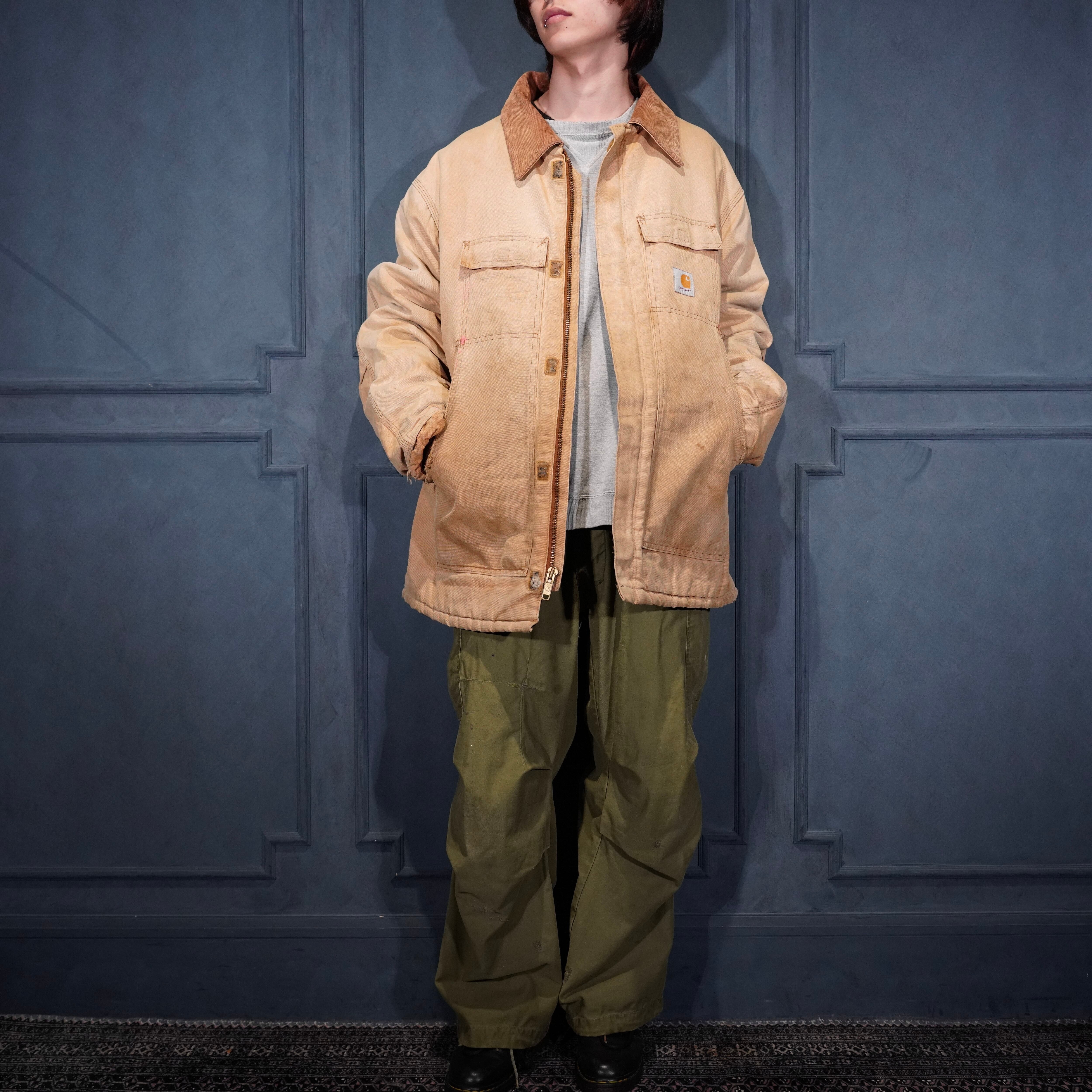 USA VINTAGE Carhartt ZIP UP DESIGN DUCK JACKET/アメリカ古着