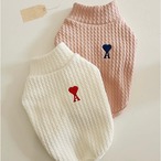 エースハート裏起毛ケーブルトップス