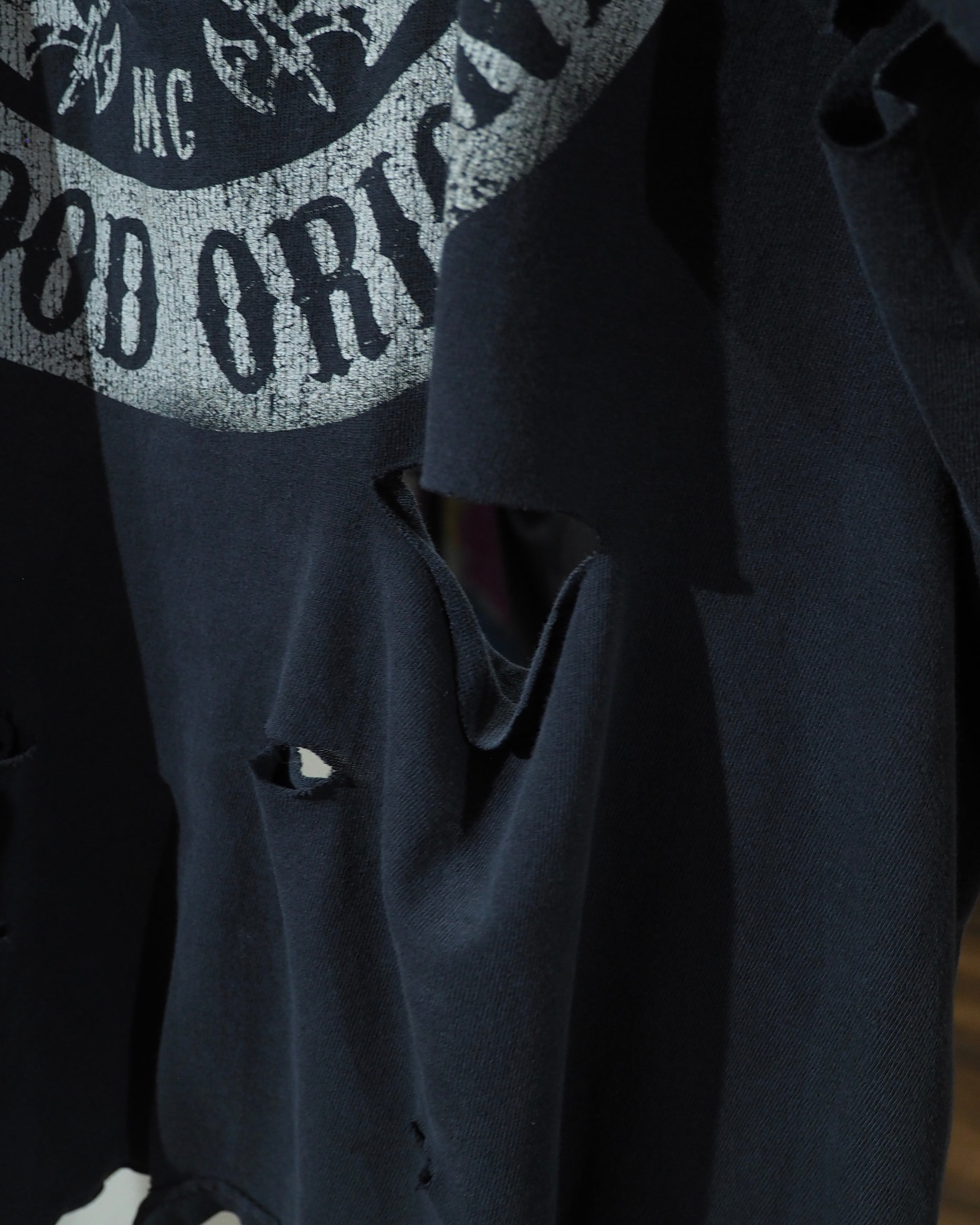 ” 循環 ” Crack Skull printed Boro Circulation Re:make SS Tee