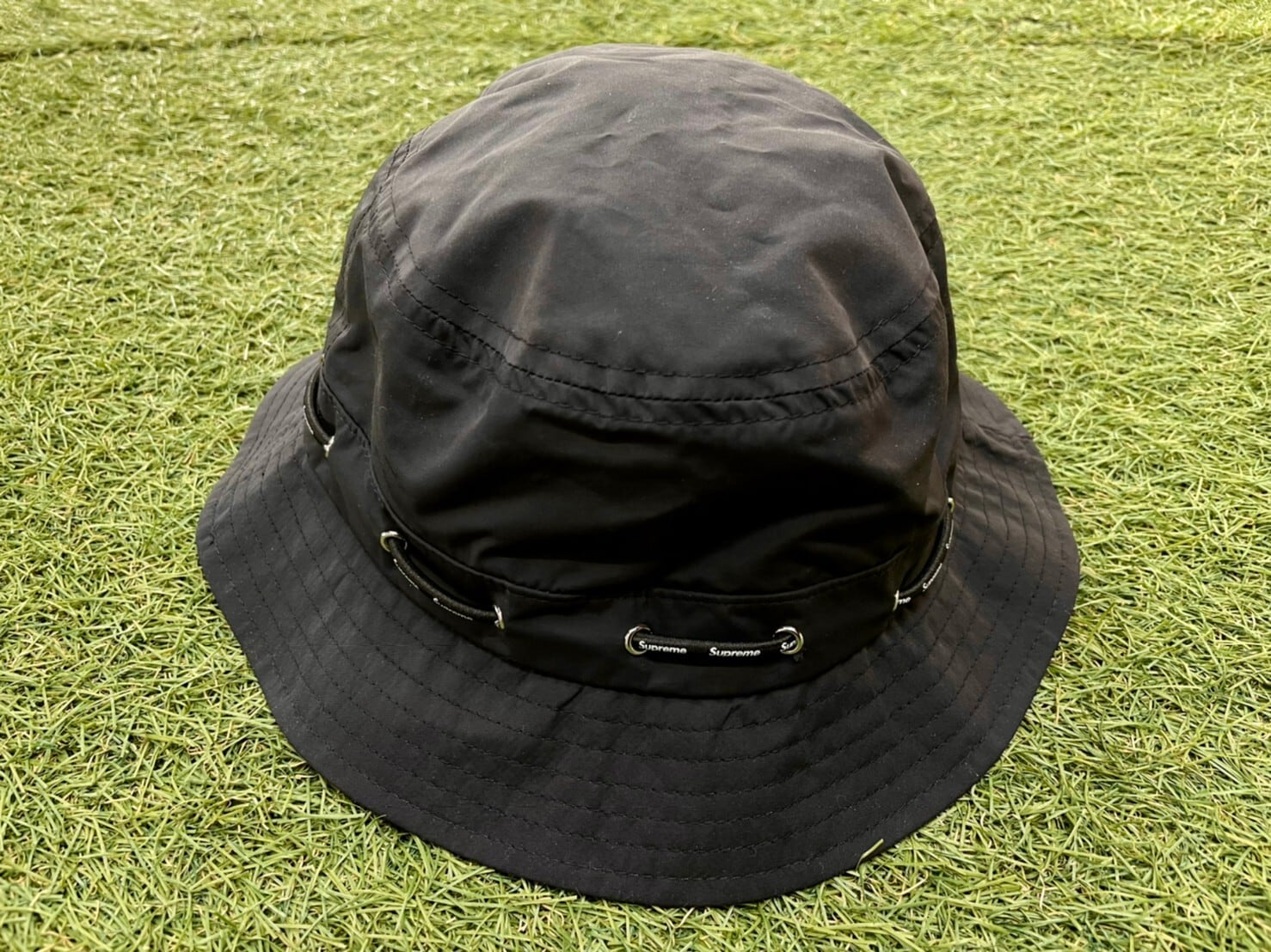 Supreme 20AW SHOCKCORD NYLON CRUSHER HAT BLACK SMALL/MEDIUM