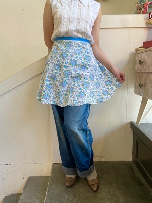 50's vintage  flower print apron