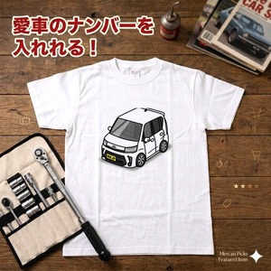 【ダイハツ ムーヴ カスタム L150S】イラスト入りTシャツ 車好き 納車祝い プレゼント グッズ カスタム【送料無料】