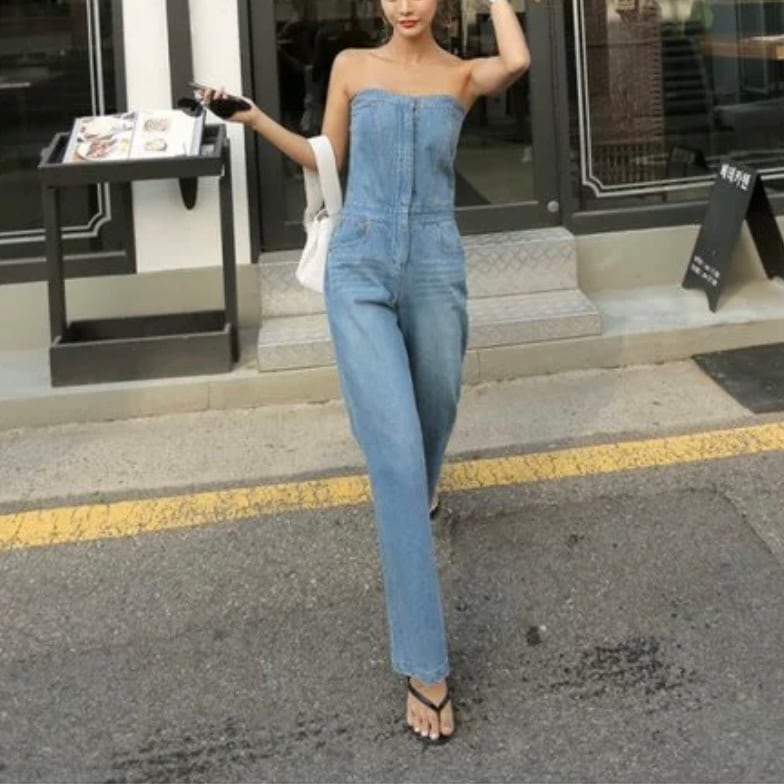 ベアデニムジャンプスーツ 00521 | Vitoir