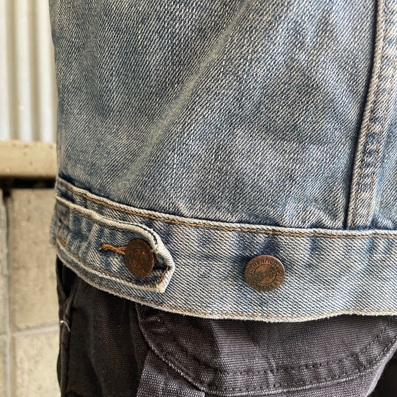 80年代〜90年代 Wrangler ラングラー デニムジャケット メンズM 古着 G 
