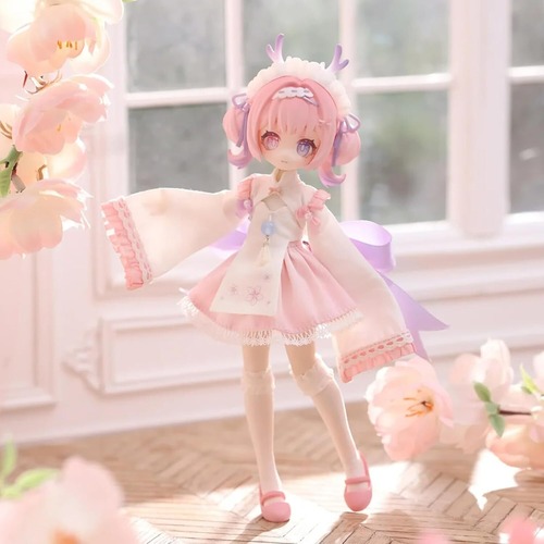 BJD ブラインドドール　Meki(メキ)「造物の心」★開封済み★ピンク　桃の花・中華風・子鹿