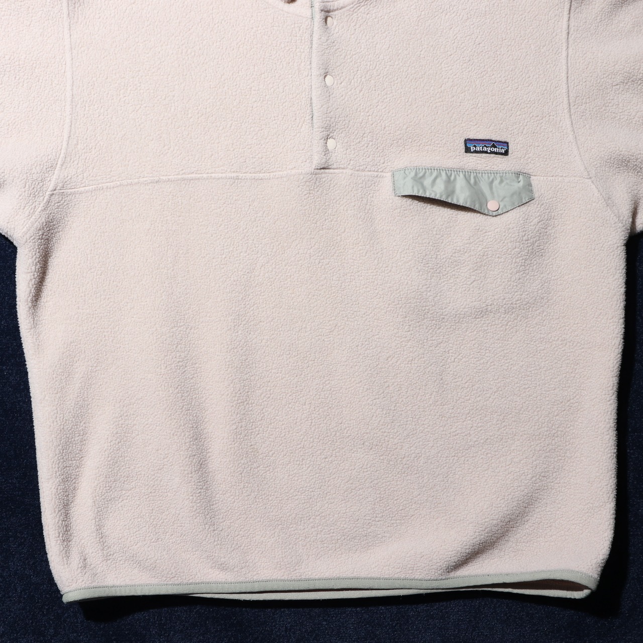 美品 L ベージュ 00年 メキシコ製 シンチラスナップT Patagonia パタゴニア フリース