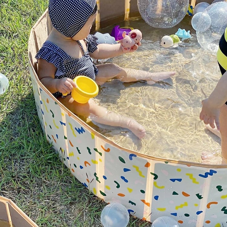 Haikawi プール 大型 非膨張式 折り畳み家庭用プール空気入れ不要・耐