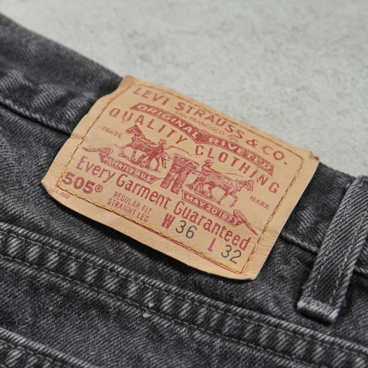 90s Levi's505 black "made in USA" W34L30相当 古着 - 8