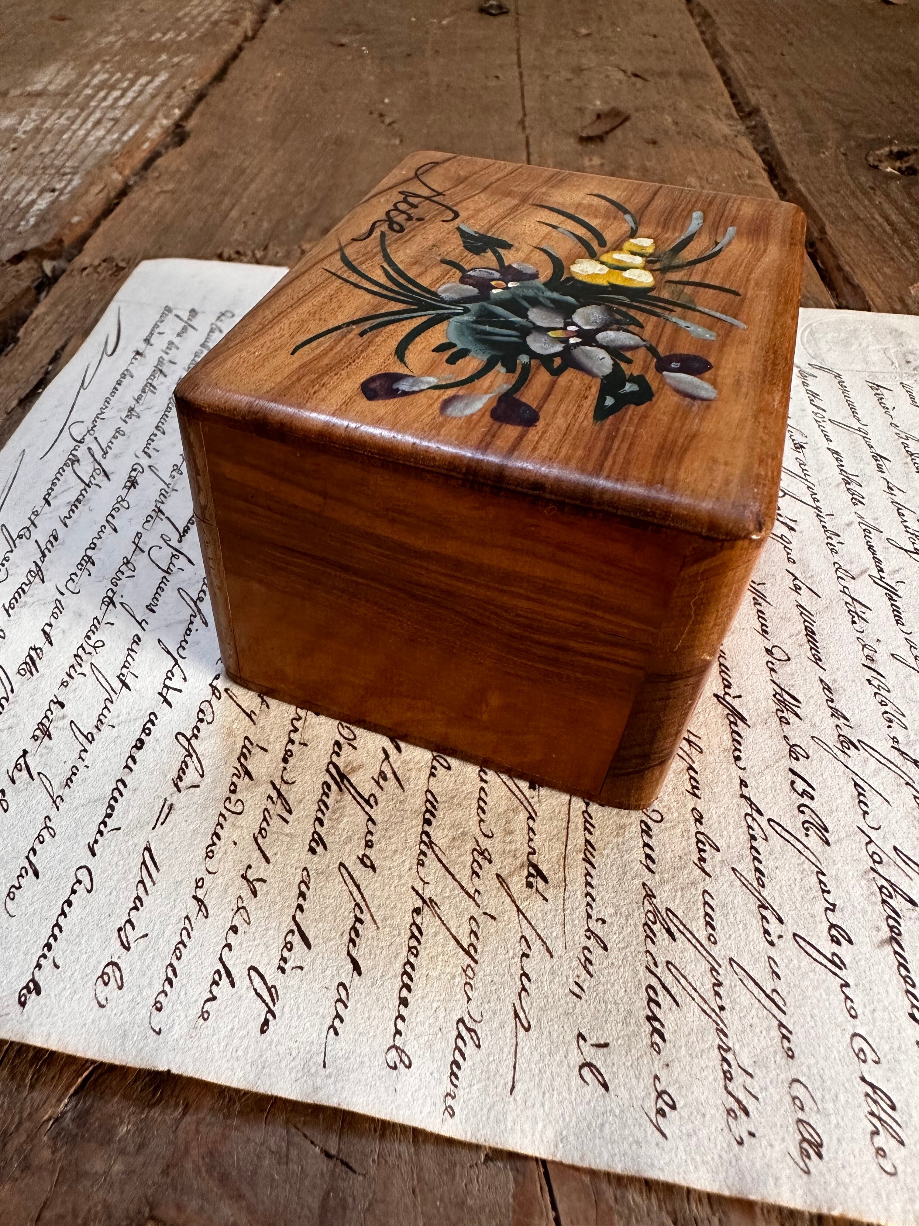 モシュリンヌMauchline Nice木箱SS スミレとミモザ | Brocante de La