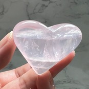 透明感抜群のローズクォーツ*ハート4*天然石インテリア*パワーストーン*置き物