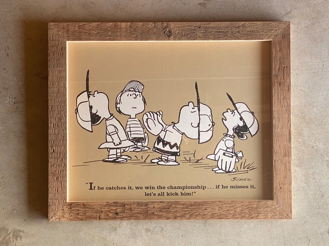 60s PEANUTS DATE BOOK POSTER FRAMING【28】