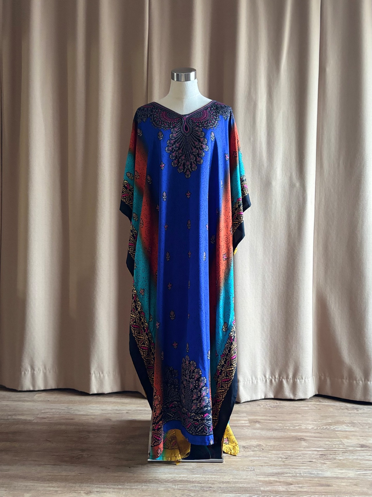 vibrant ethnic print import dress-5149-8