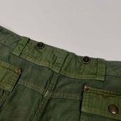 麻100% MARELLA マレーラ リネン ハーフパンツ ショートパンツ カーゴ サイズ 42 /カーキグリーン