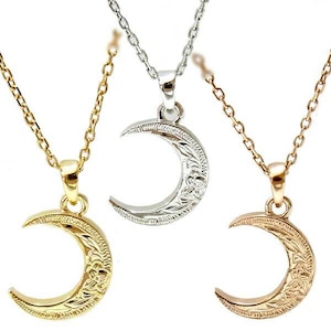 Hawaiian jewelry moon necklace (gps8911)